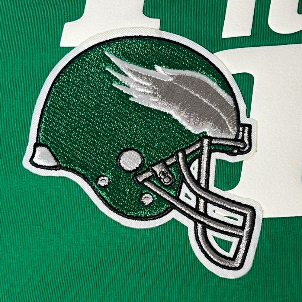 Pro Standard Philadelphia Eagles Men 3XL Green Puff Print Embroidered T-Shirt - Picture 5 of 11